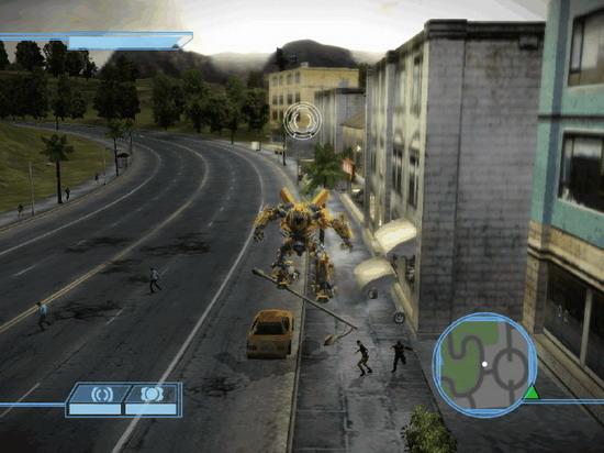 在变形金刚游戏的第一部中玩家可以控制大黄蜂等汽车人活着狂派的霸天虎