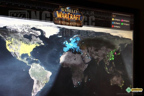 [新闻]全球魔兽玩家分布图 台服涌入大量大陆玩家
