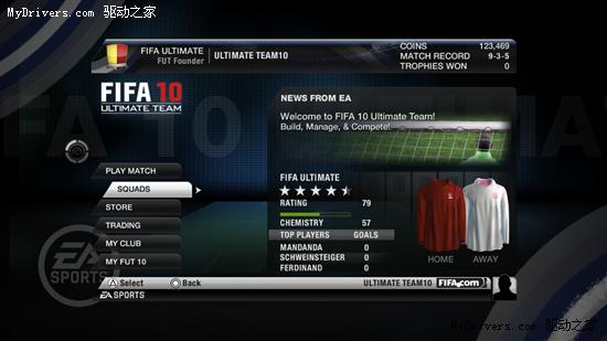 《FIFA 10》创销售记录 终极球队模式宣布