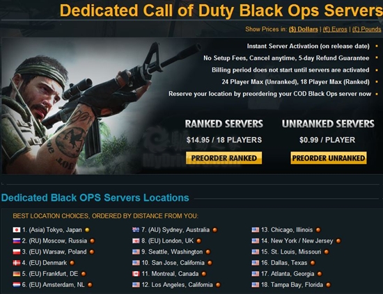 《CoD：Black Ops》PC版细节