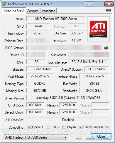 580又被秒杀?  Radeon HD 7950性能首次曝光