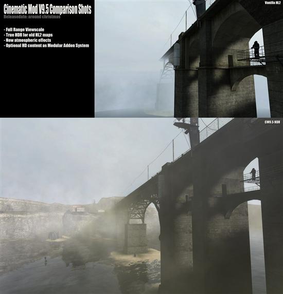 《Half-Life 2》特效增强包Cinematic Mod 9.5发布