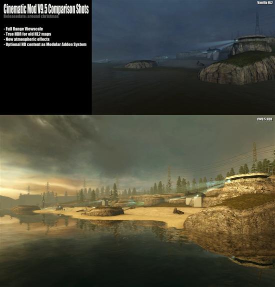 《Half-Life 2》特效增强包Cinematic Mod 9.5发布
