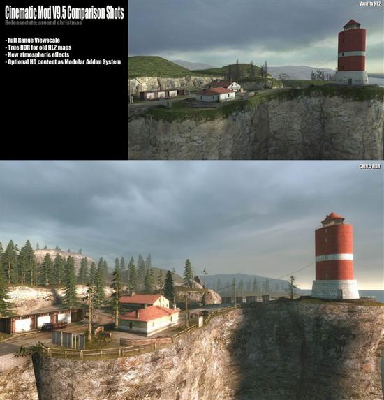《Half-Life 2》特效增强包Cinematic Mod 9.5发布