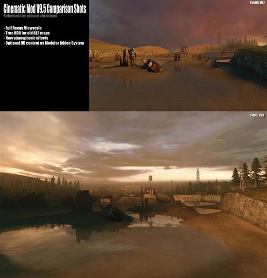 《Half-Life 2》特效增强包Cinematic Mod 9.5发布